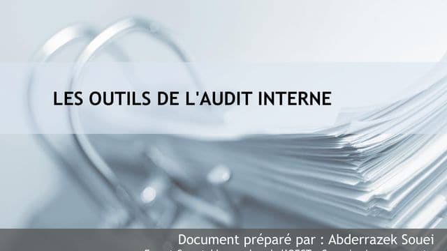 Les outils de l’audit interne
