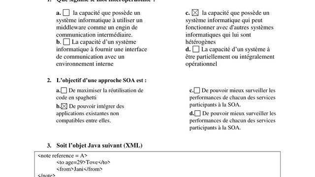 EXAMEN de Revision SOA